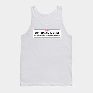 Mothman is real, Funny Mothman Bumper Tank Top